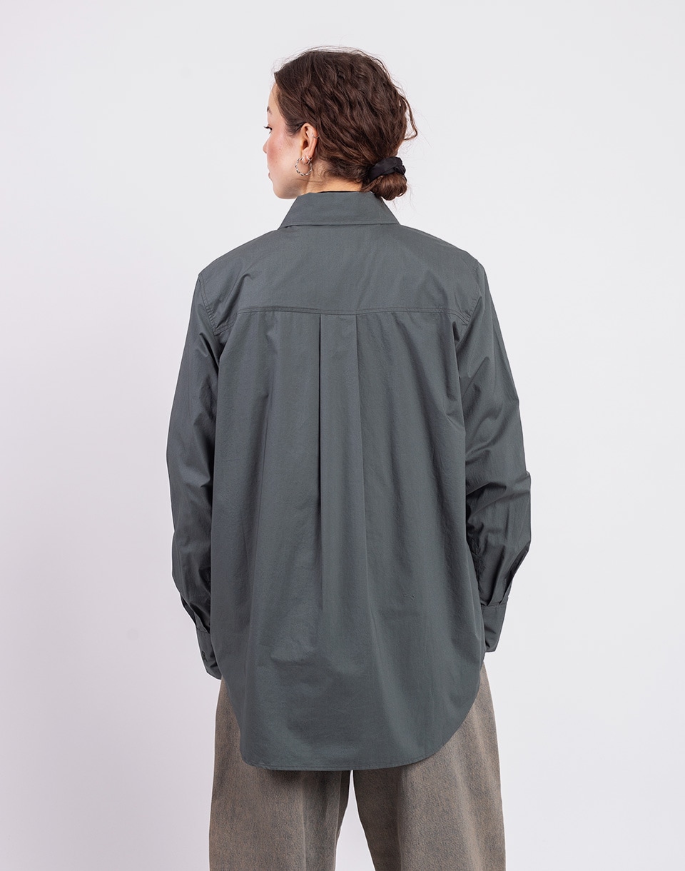 Armedangels Loose Poplin Shirt Blouse 2682 space steel M
