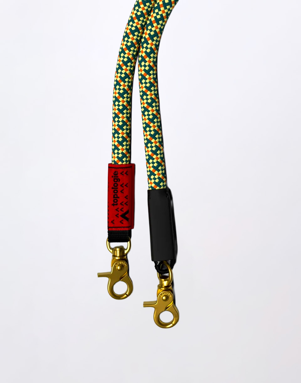 Topologie 10mm Rope Strap Orange Checkboard