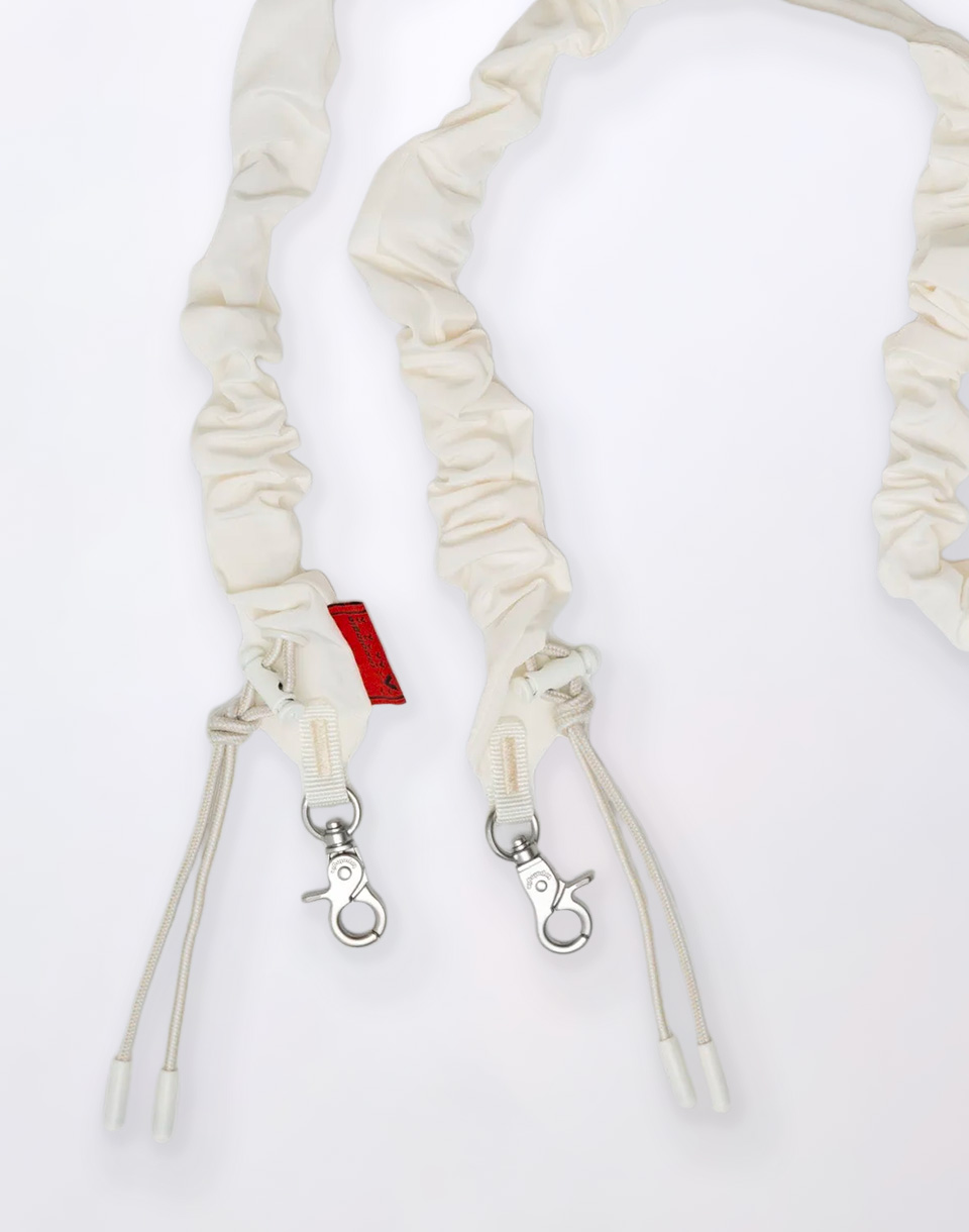 Topologie Bungee Strap Ecru Synthetic Leather