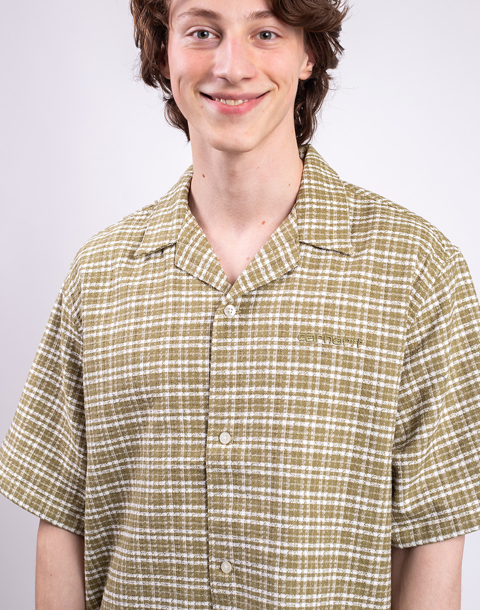 Carhartt WIP S/S Kander Shirt Kander Check, Snake L
