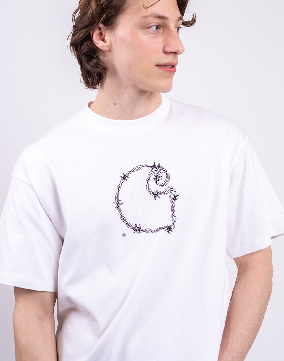 Carhartt WIP S/S Barbwire C T-Shirt White M