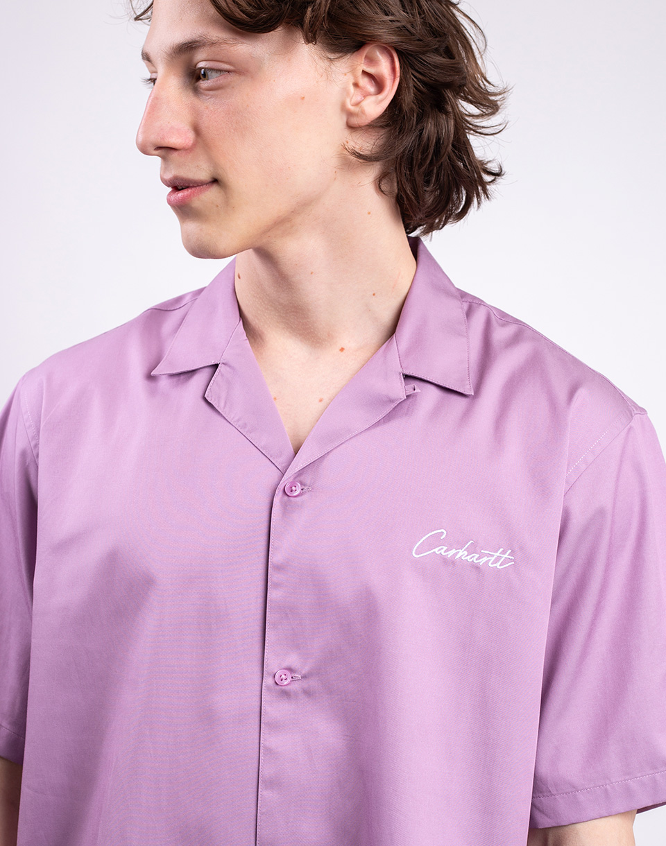 Carhartt WIP S/S Delray Shirt Gentle Purple/White M
