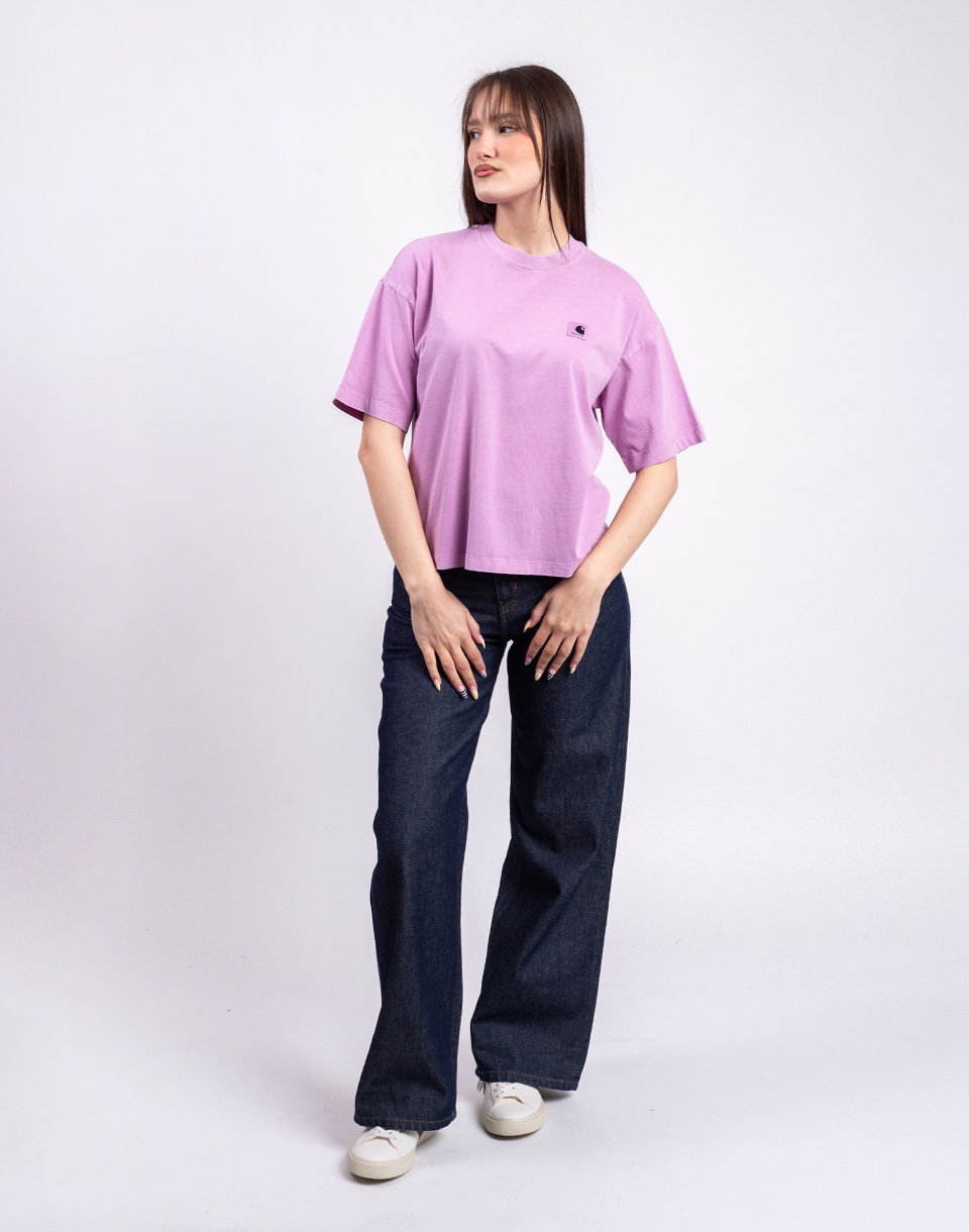 Carhartt WIP W' S/S Nelson T-Shirt Gentle Purple garment dyed M