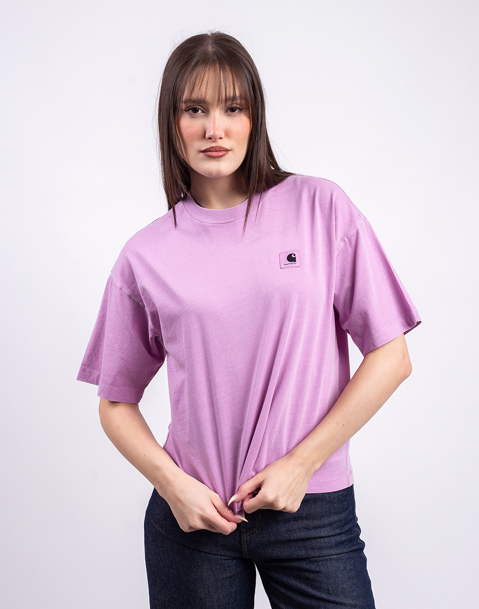 Tričko Carhartt WIP W' S/S Nelson T-Shirt Gentle Purple garment dyed