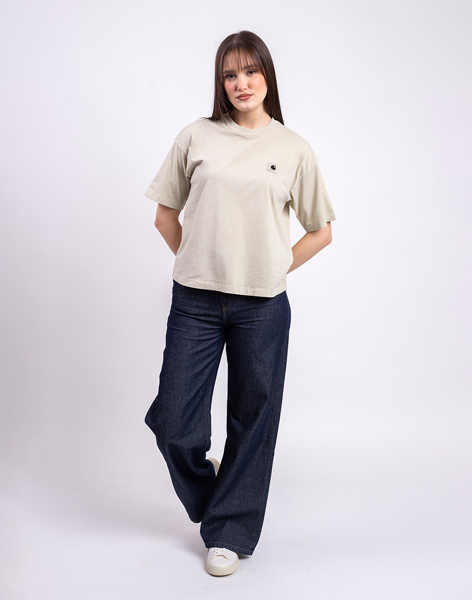 Carhartt WIP W' S/S Nelson T-Shirt Stone garment dyed M