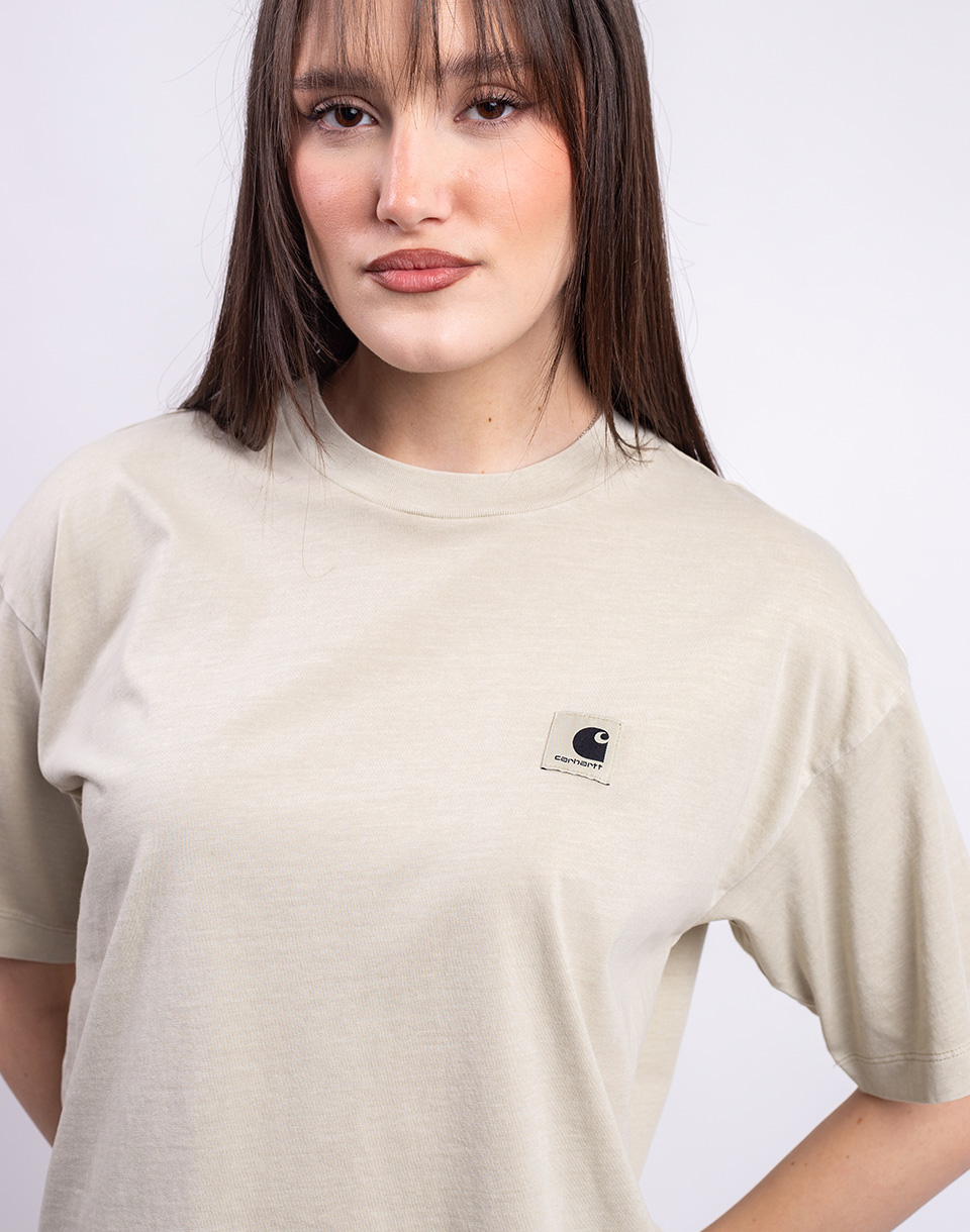 Carhartt WIP W' S/S Nelson T-Shirt Stone garment dyed M