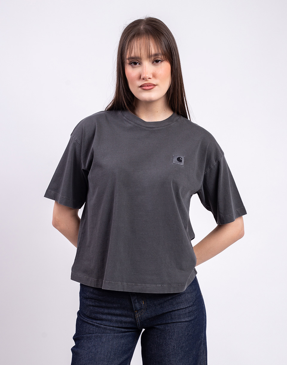 Tričko Carhartt WIP W' S/S Nelson T-Shirt Black garment dyed