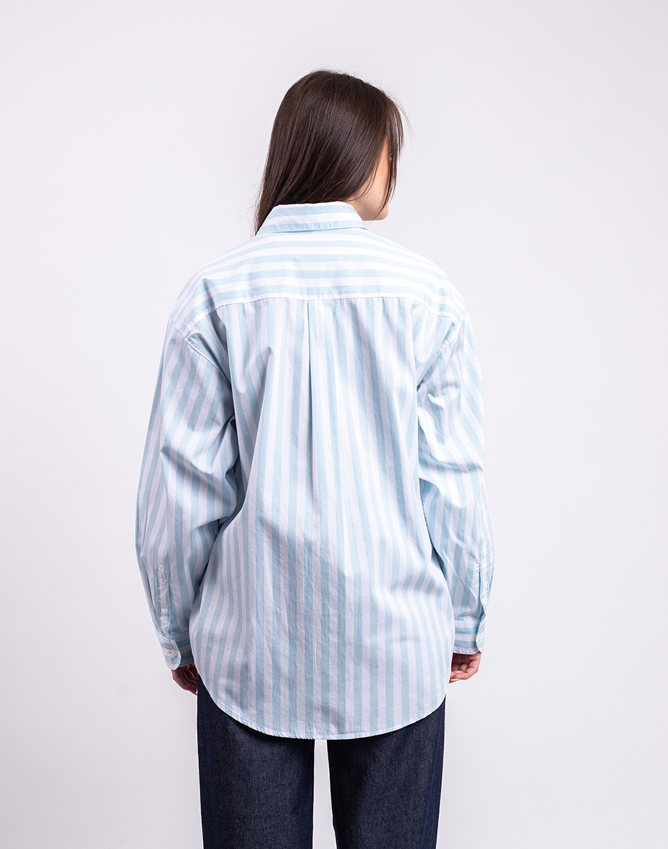 Carhartt WIP W' L/S Royce Shirt Royce Stripe, Icaria/White M