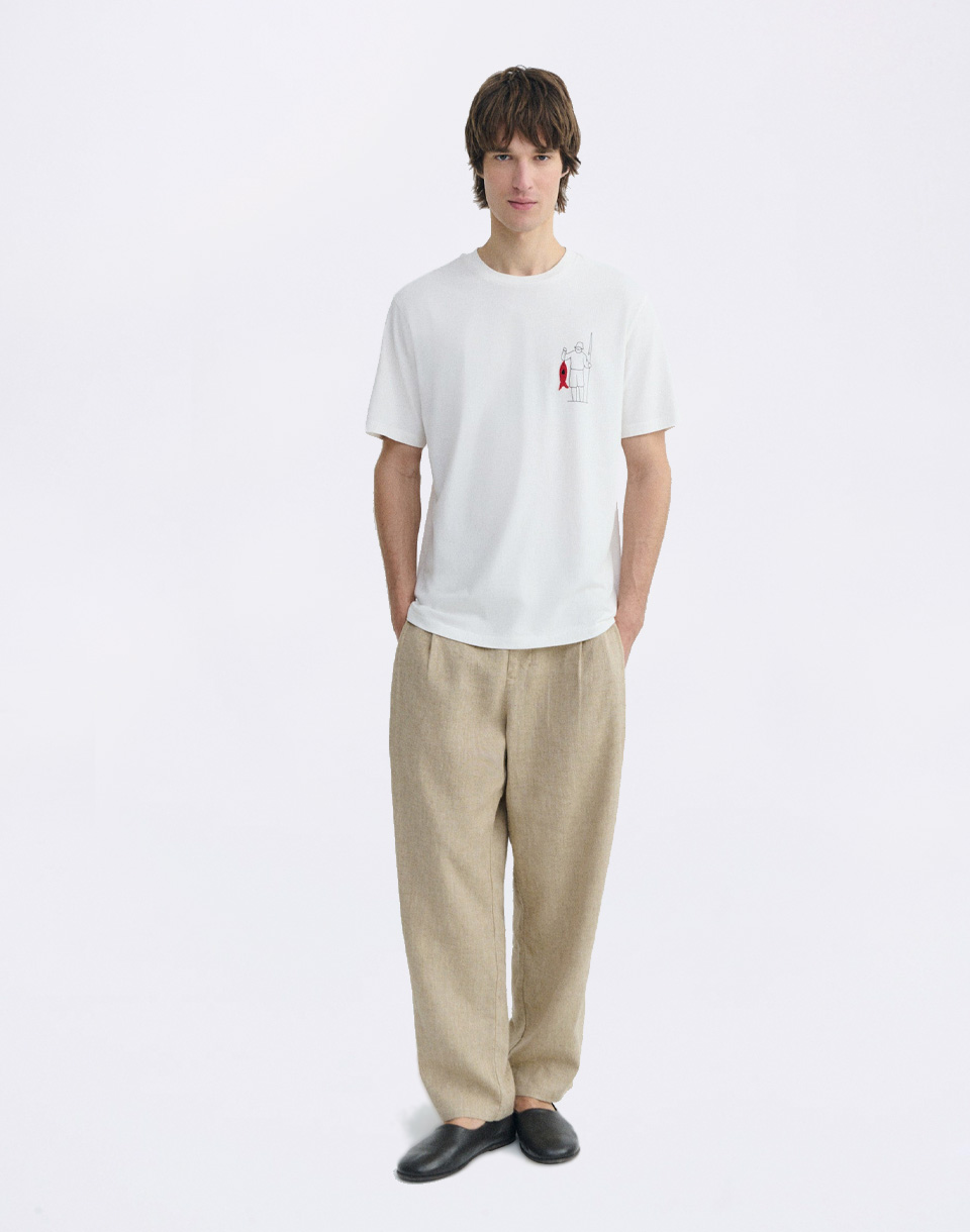 Thinking MU Fisherman Zach Tee WHITE S
