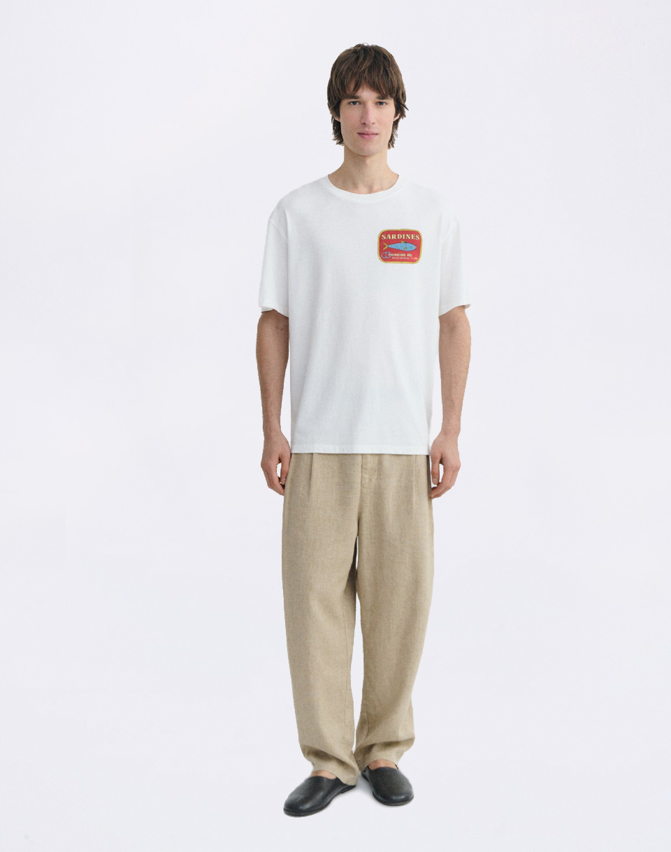Thinking MU Sardines Aaron Tee WHITE M