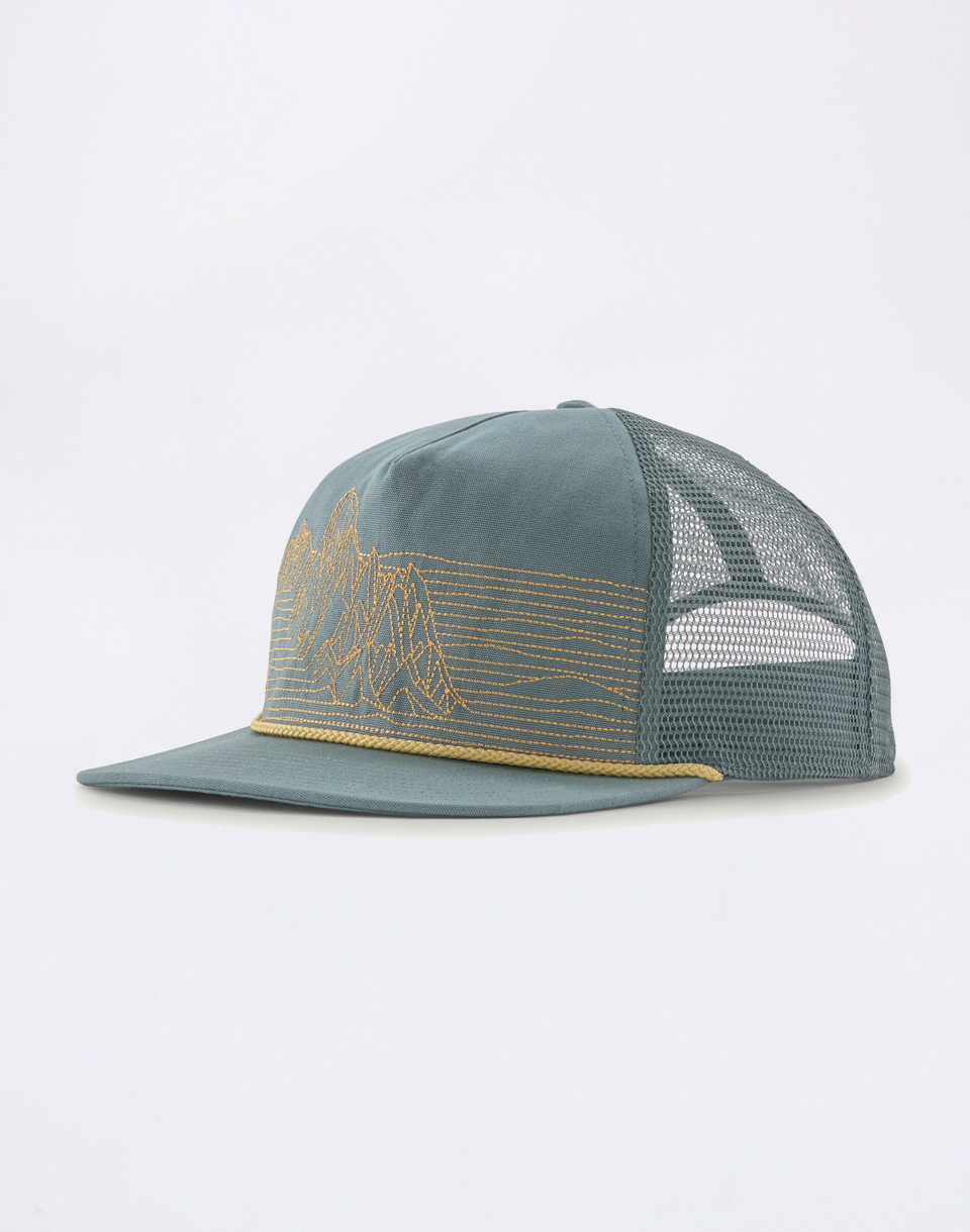 Patagonia Airfarer Cap Strataspire Stripe: Blue Sage