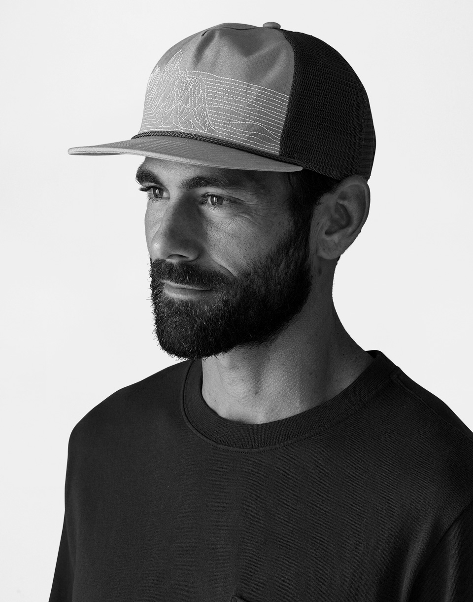 Patagonia Airfarer Cap Strataspire Stripe: Blue Sage