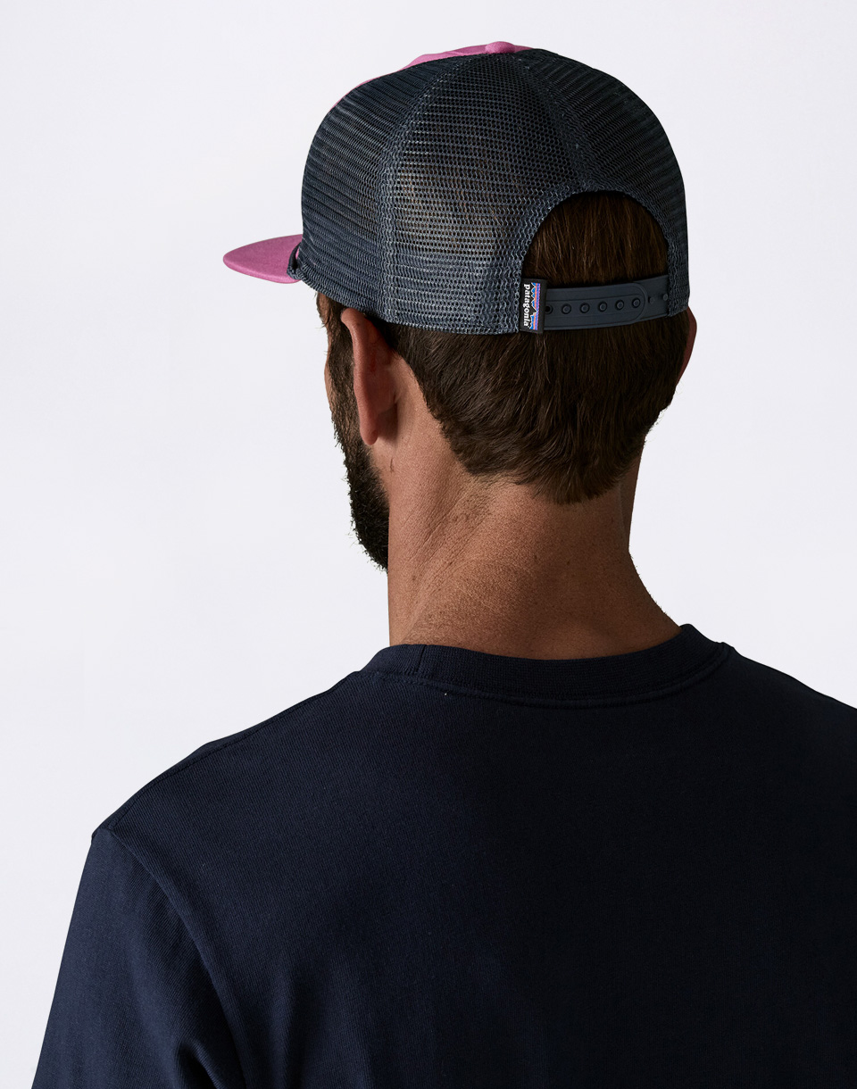 Patagonia Airfarer Cap Strataspire Stripe: Faded Magenta