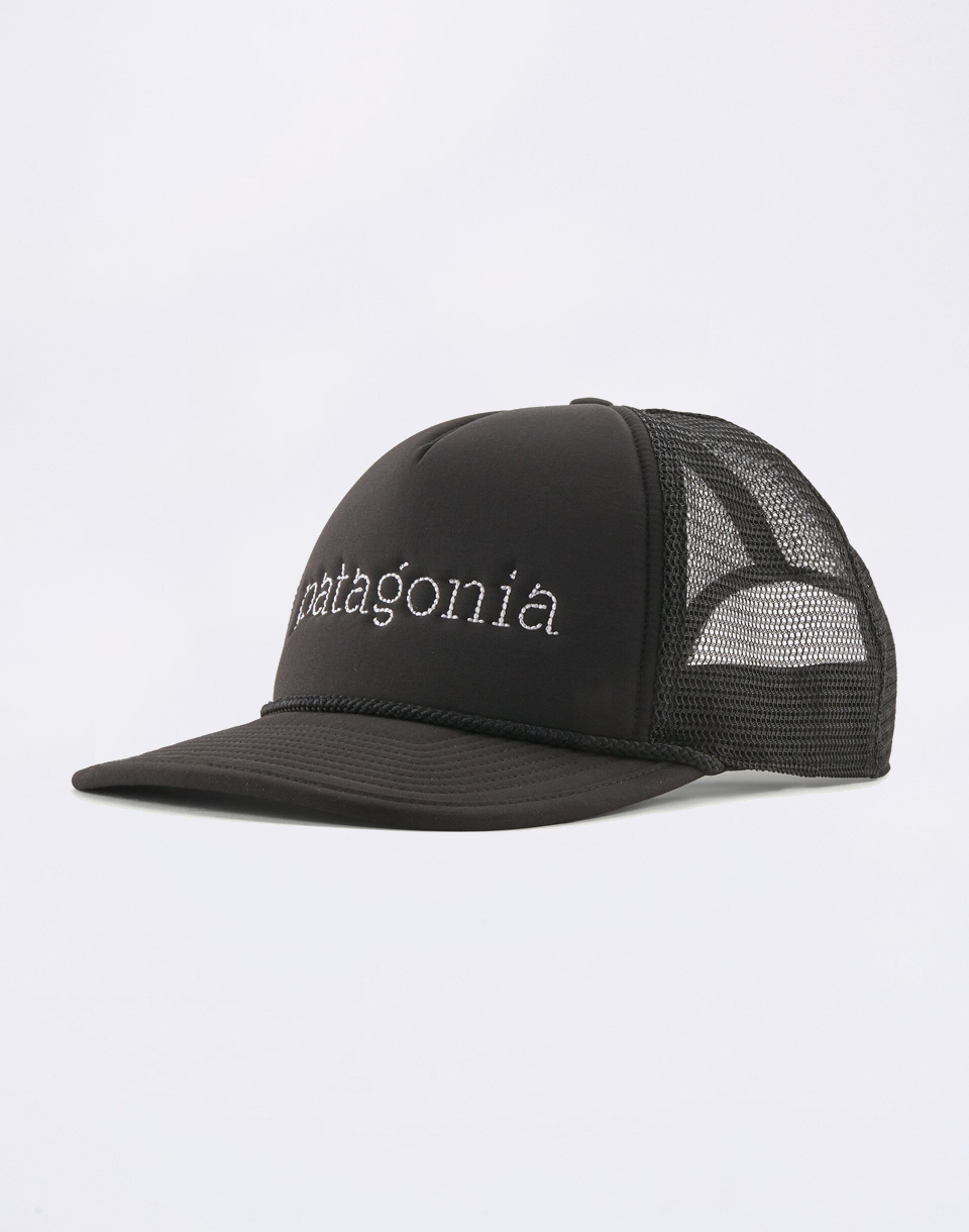 Patagonia Broadcaster Hat Strata Text: Black
