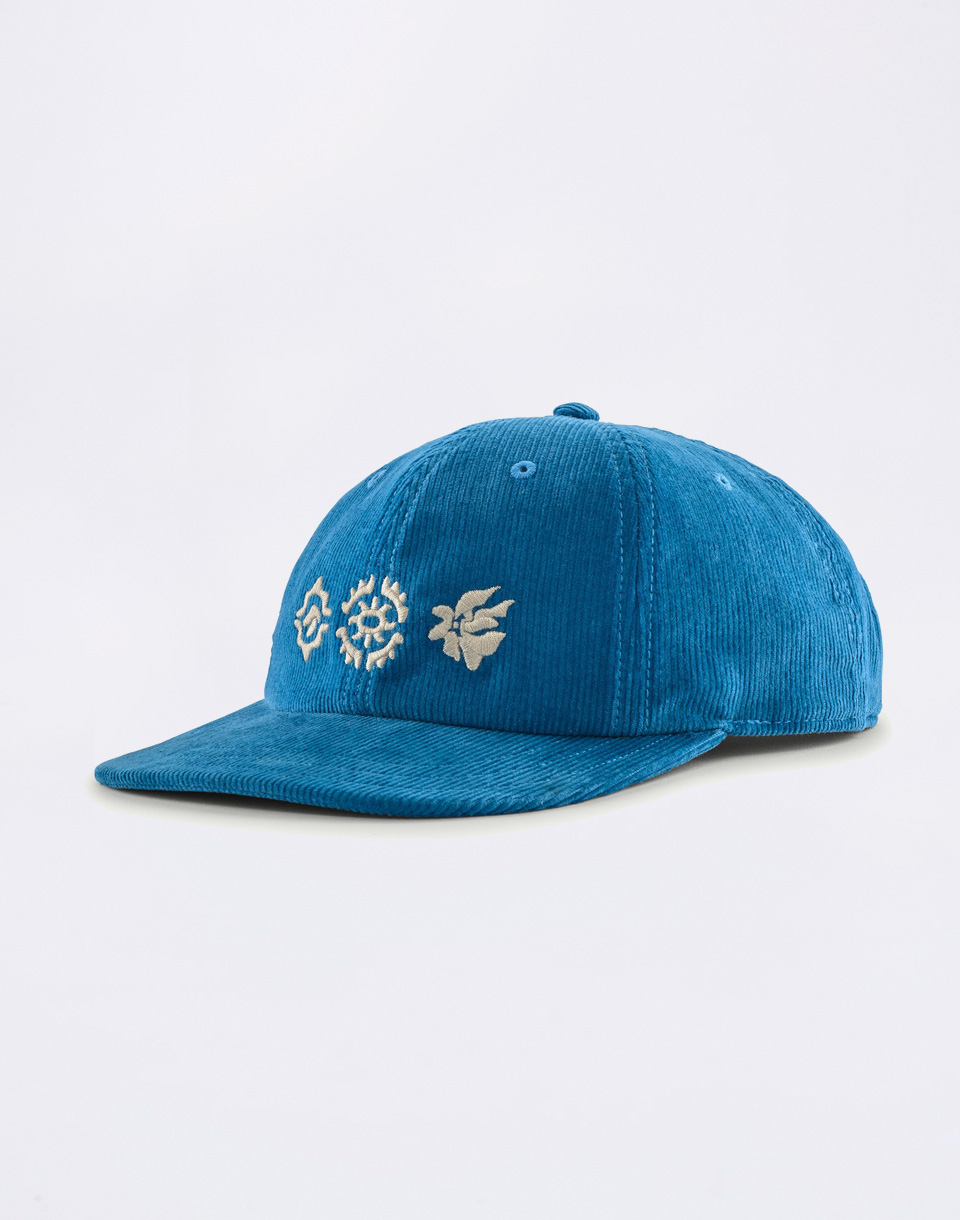 Patagonia Corduroy Cap Kaleido Flowers: Shore Blue