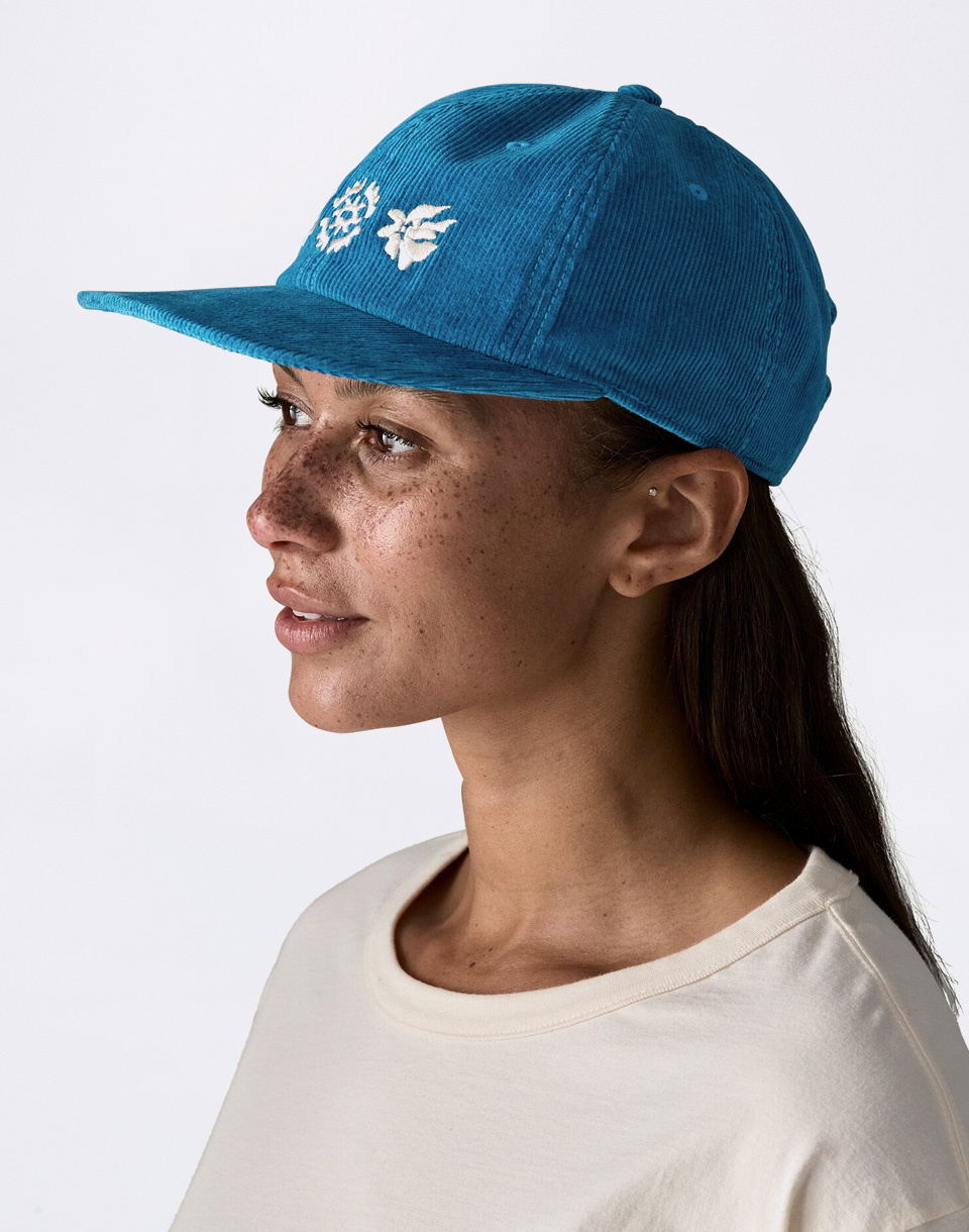 Patagonia Corduroy Cap Kaleido Flowers: Shore Blue