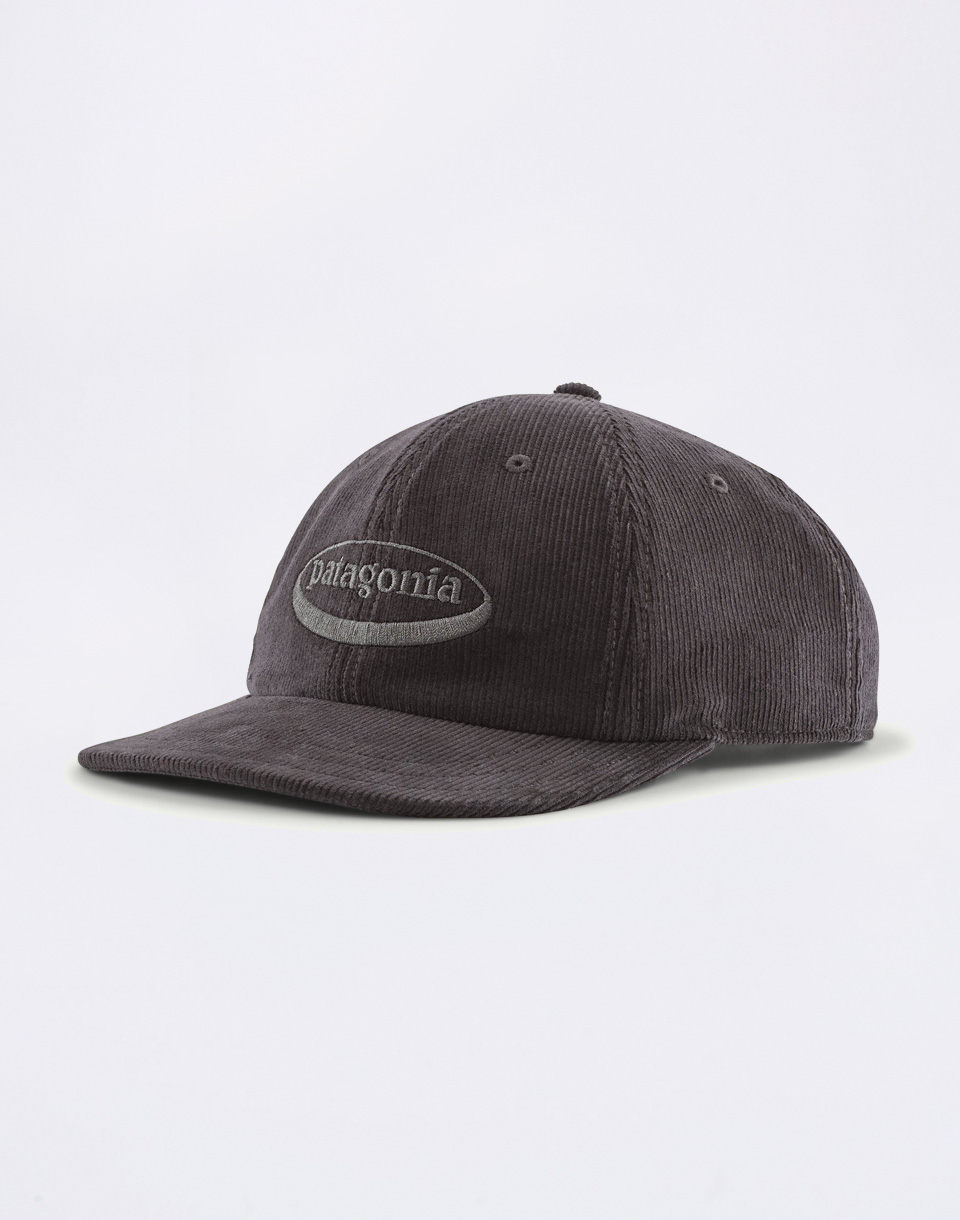 Patagonia Corduroy Cap '95 Oval Logo: Ink Black