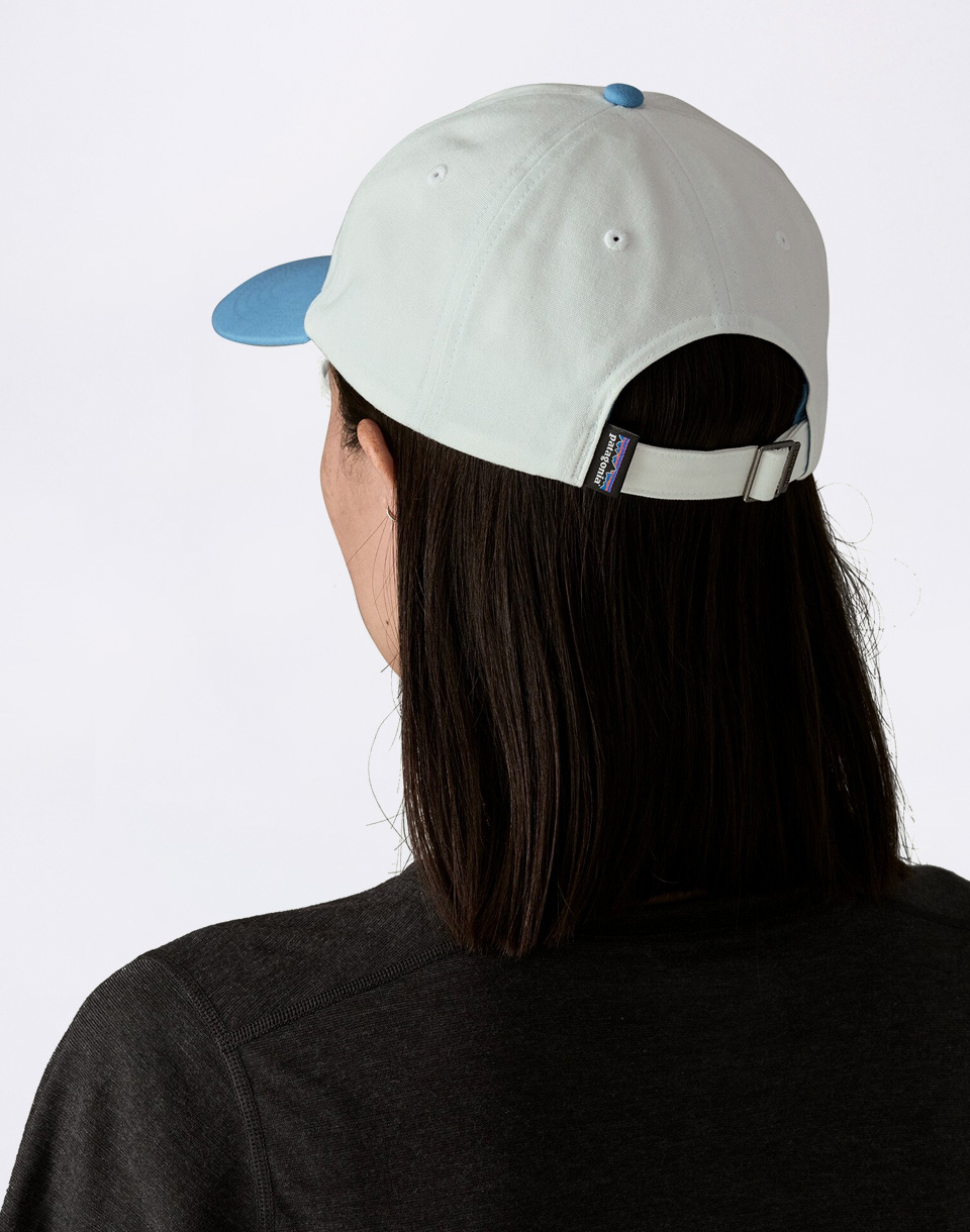 Patagonia P-6 Label Trad Cap Birch White w/Shore Blue
