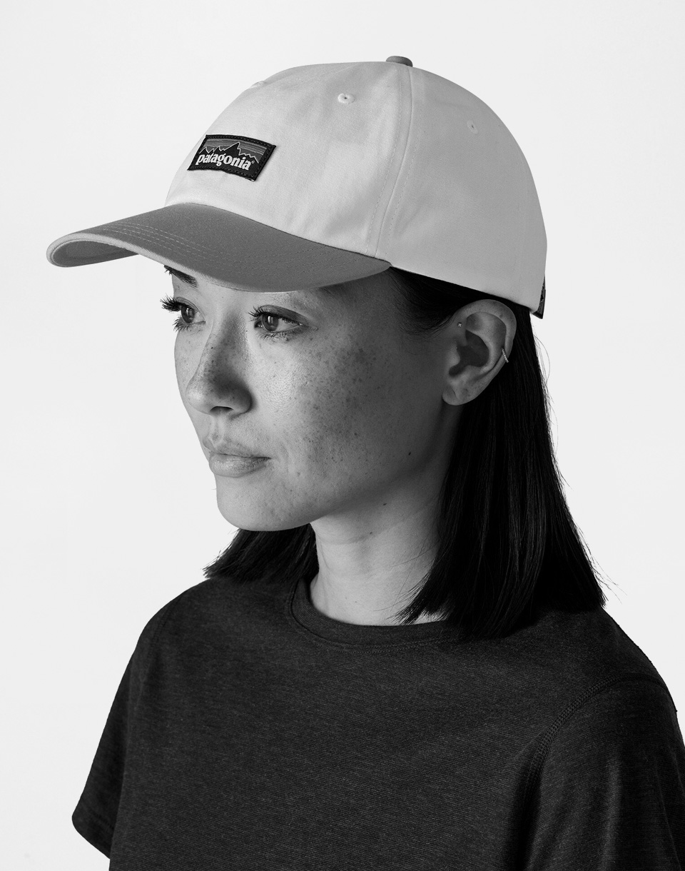Patagonia P-6 Label Trad Cap Melt Away: Still Blue