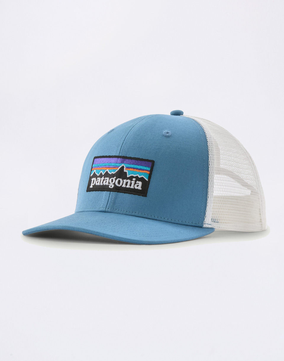 Patagonia P-6 Logo Trucker Hat Shore Blue