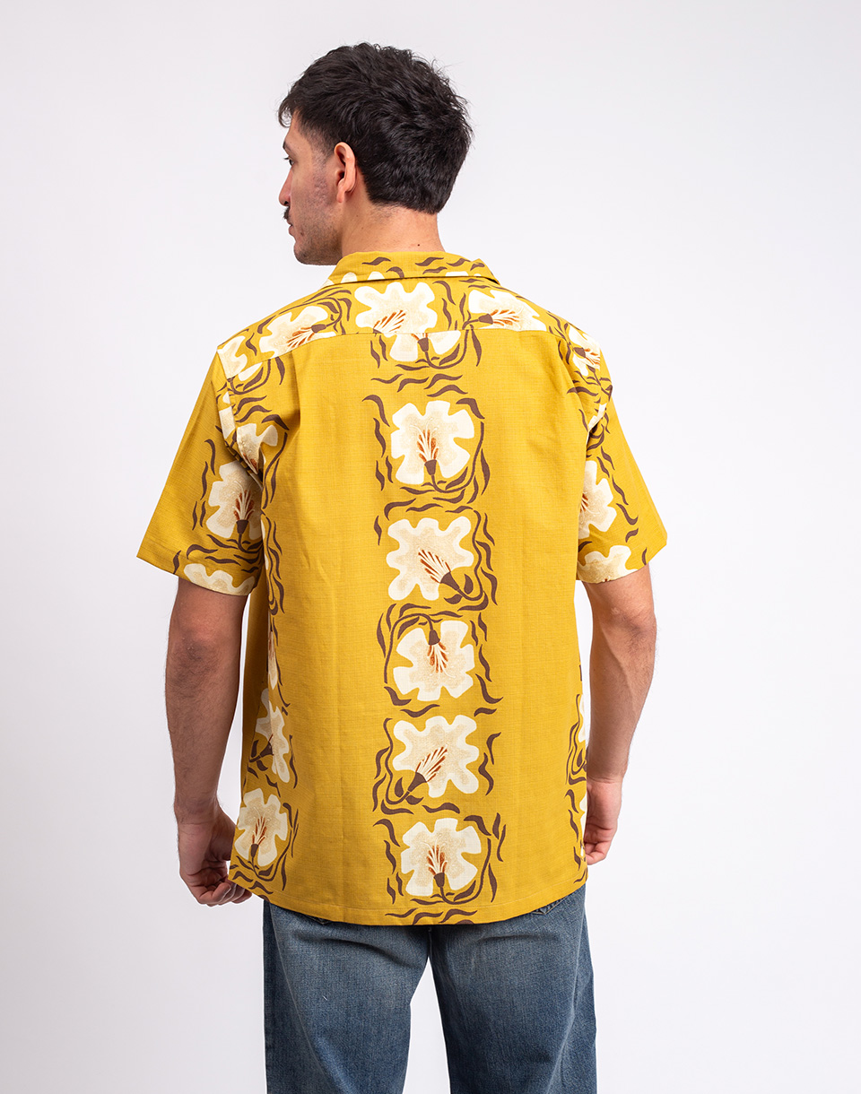 Patagonia M's Tidal Threads Camp Shirt Future Flowers: Honey Gold M