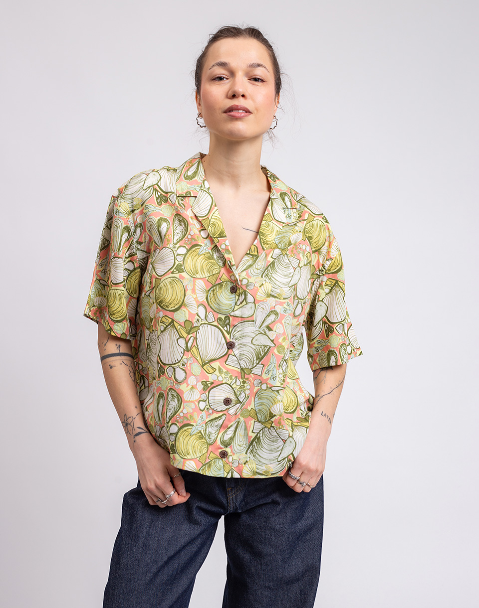 Patagonia W's Tidal Threads Shirt Shelly Shelly: Mellow Melon L