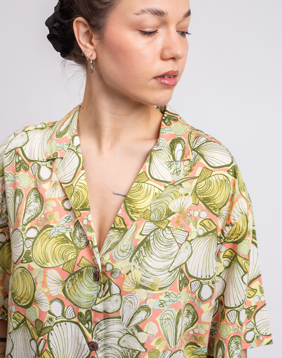 Patagonia W's Tidal Threads Shirt Shelly Shelly: Mellow Melon M