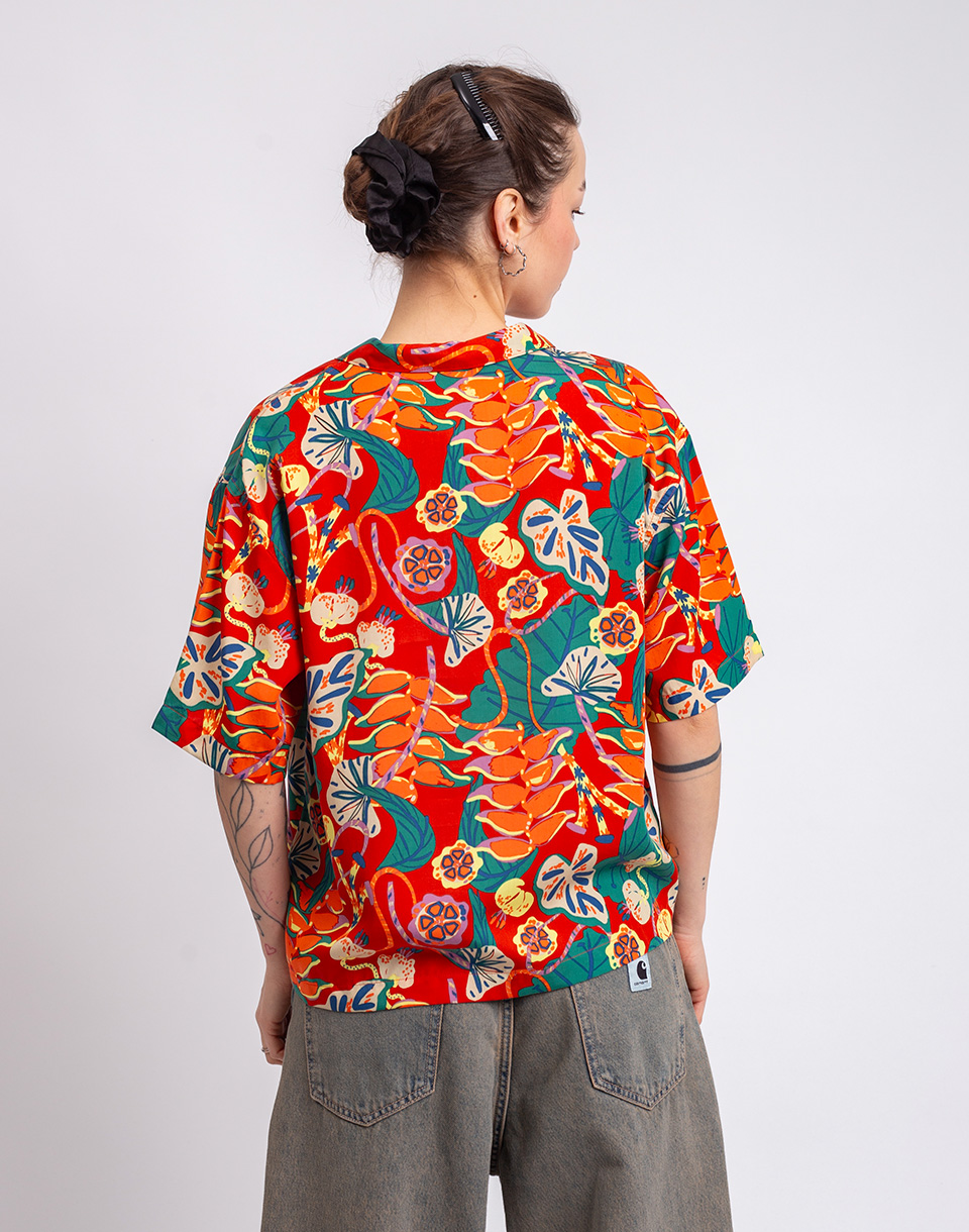 Patagonia W's Tidal Threads Shirt Tropiclimb: Hot Ember S
