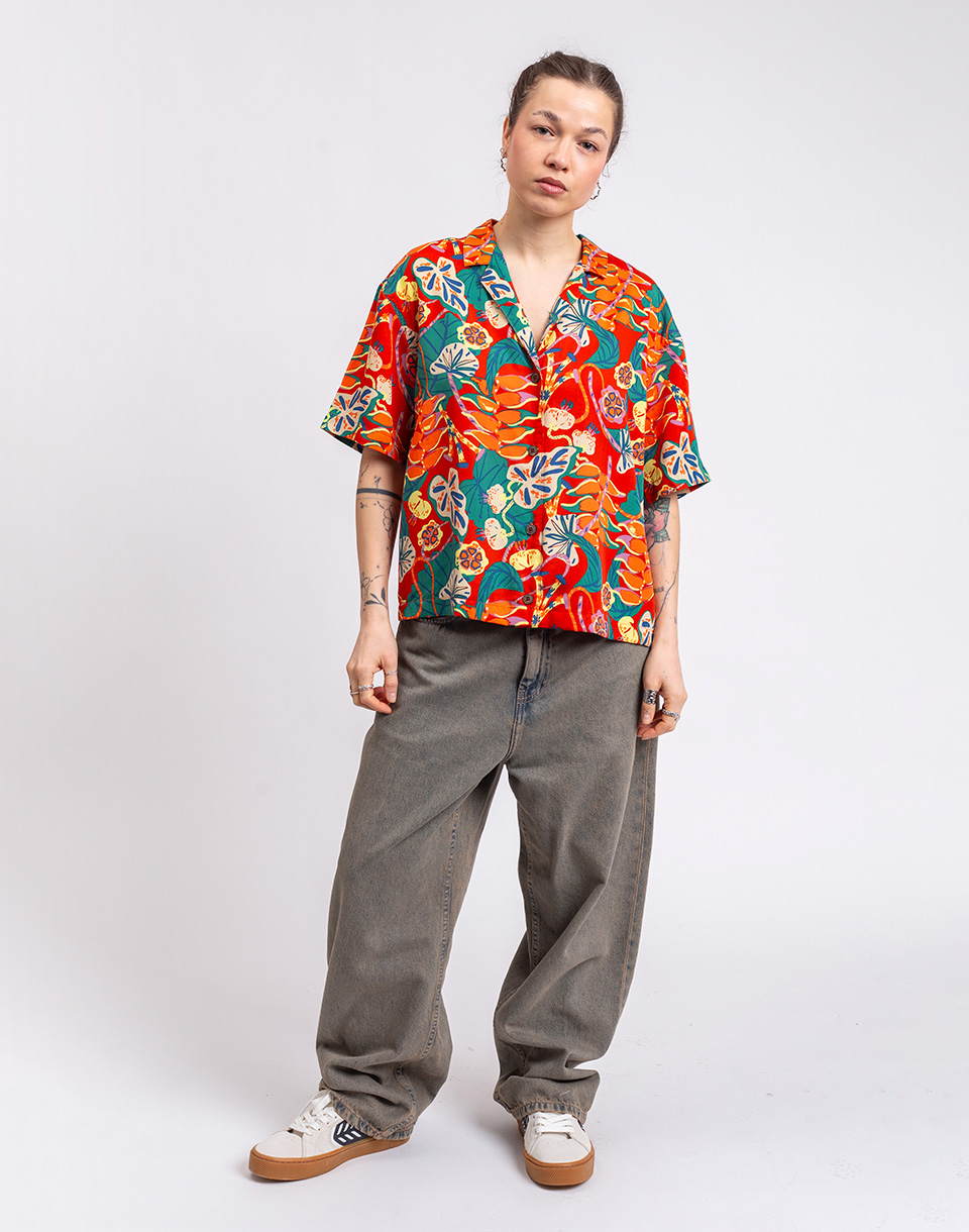 Patagonia W's Tidal Threads Shirt Tropiclimb: Hot Ember S
