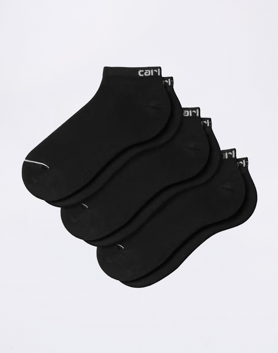 Carhartt WIP Script Sneakers Socks Black/White + Black/White