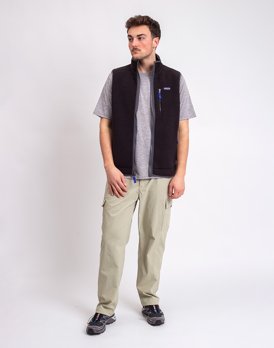 Patagonia M's Retro Pile Vest Black w/Forge Grey M