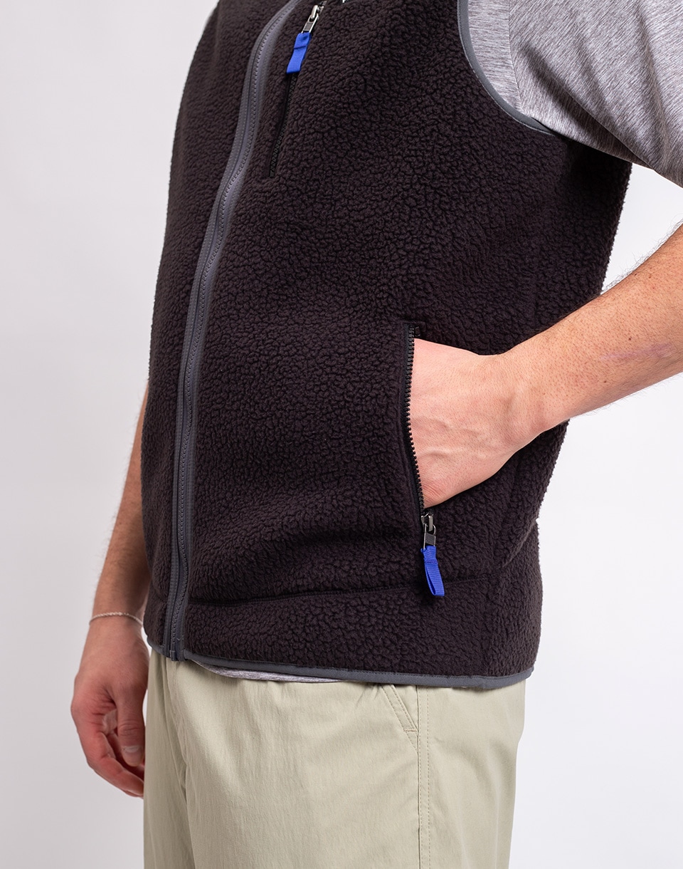 Patagonia M's Retro Pile Vest Black w/Forge Grey M