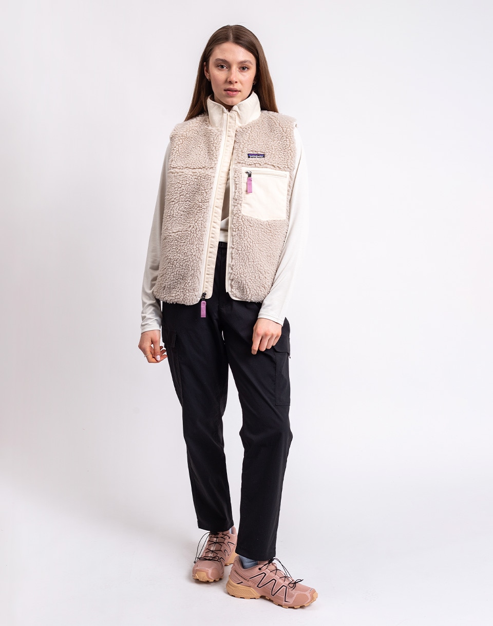 Patagonia W's Classic Retro-X Vest Natural w/Light Violet L