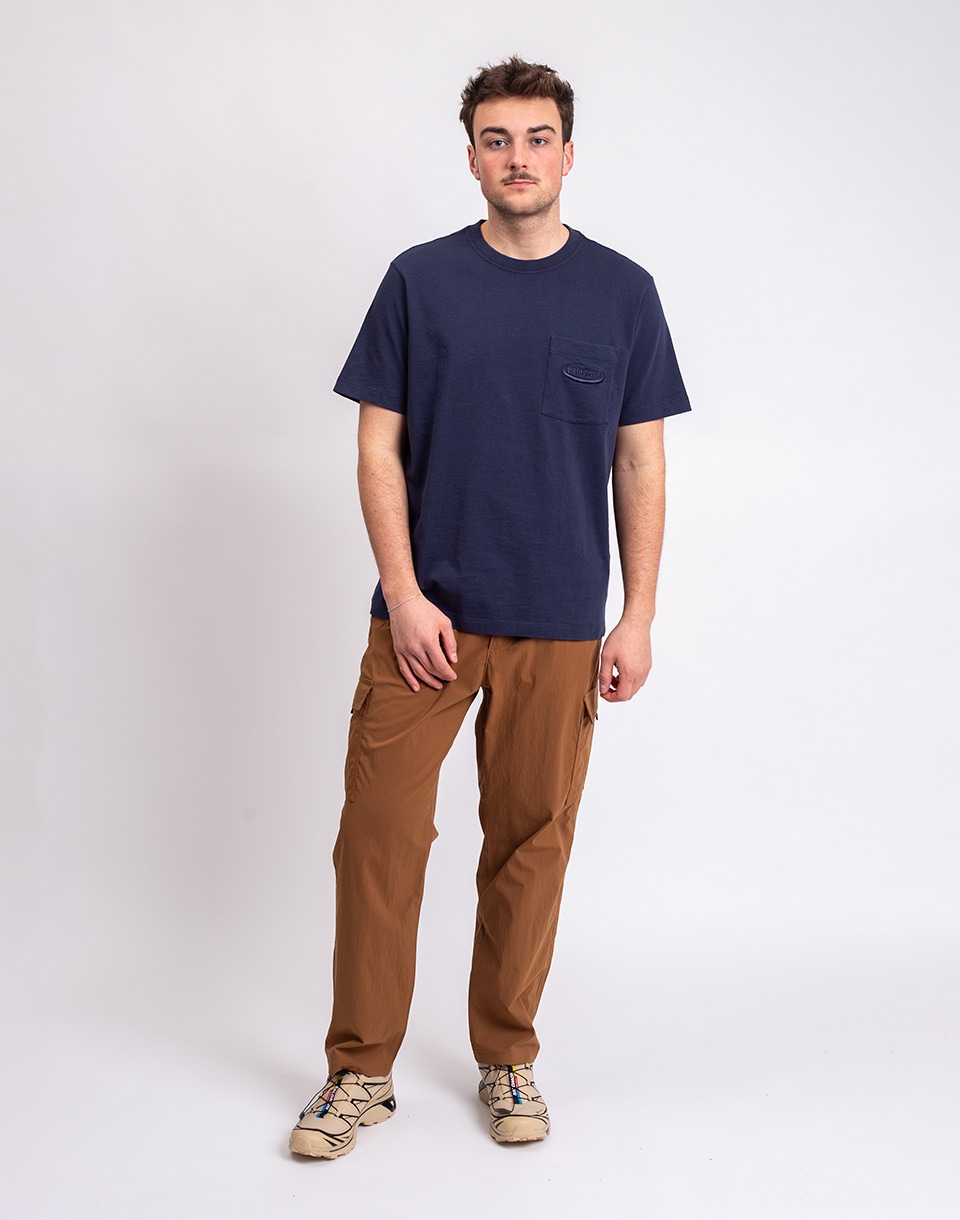 Patagonia M's MW '95 Oval Logo Pocket Tee New Navy M