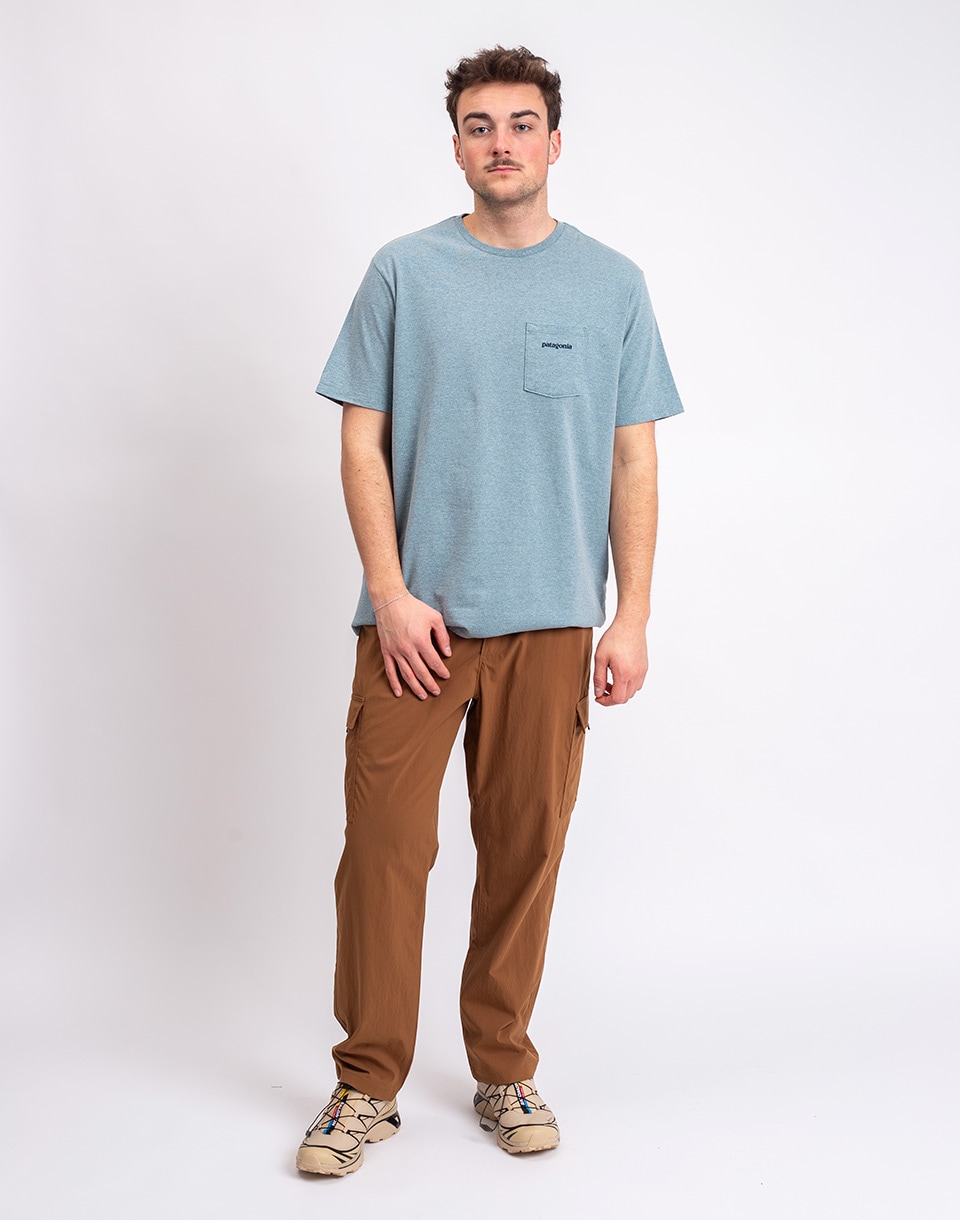Patagonia M's Boardshort Logo Pocket Responsibili-Tee® Blue Sage M