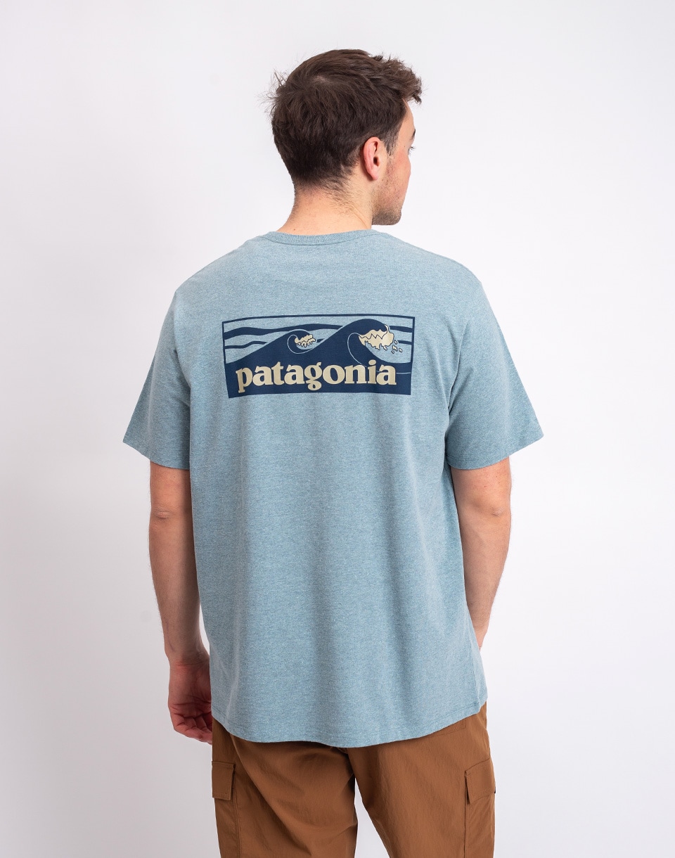 Patagonia M's Boardshort Logo Pocket Responsibili-Tee® Blue Sage M