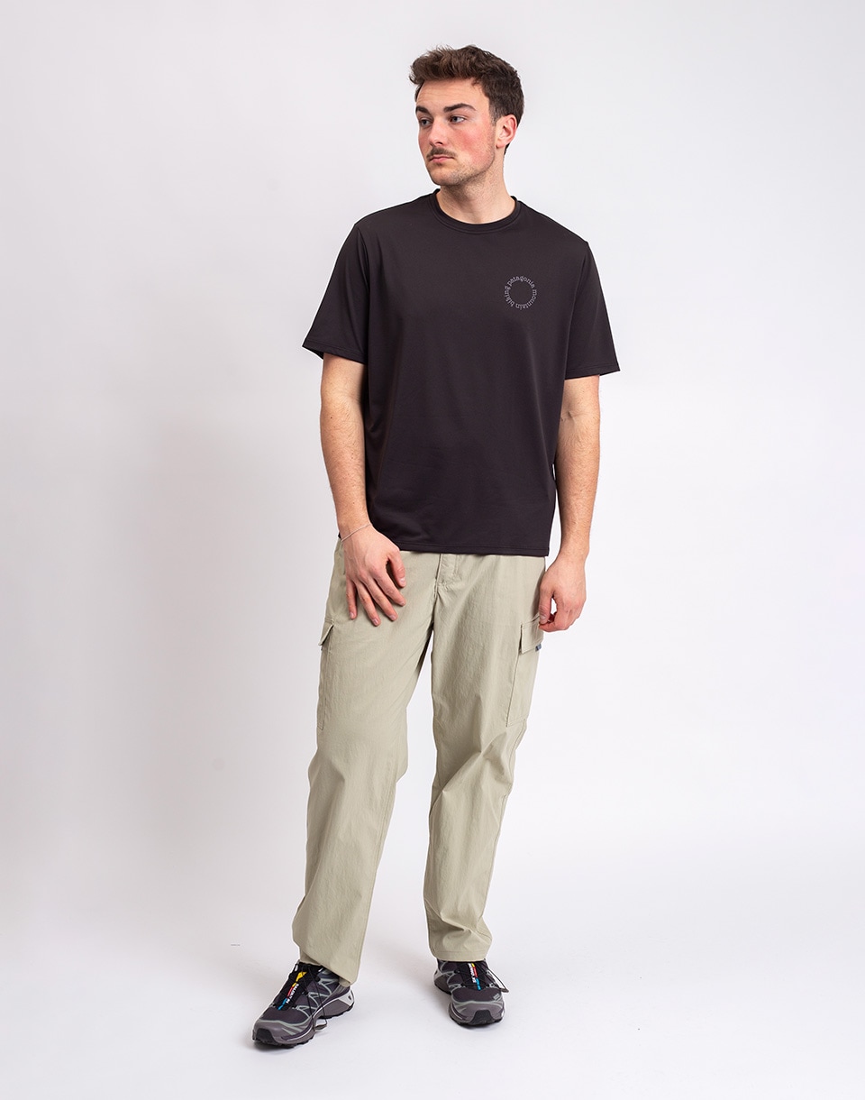 Patagonia M's Capilene® Cool Daily Shirt - Spoke Stencil Black S