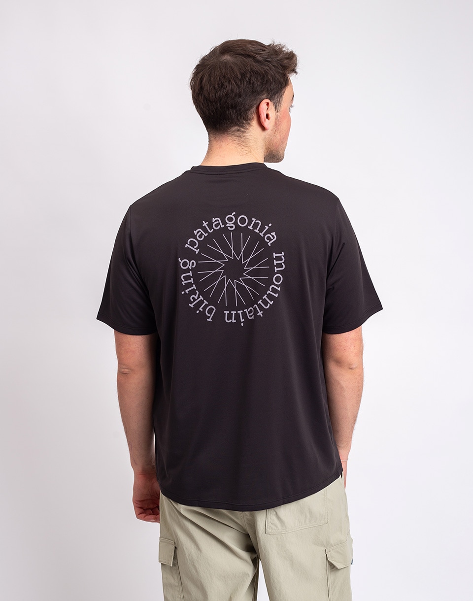 Patagonia M's Capilene® Cool Daily Shirt - Spoke Stencil Black S