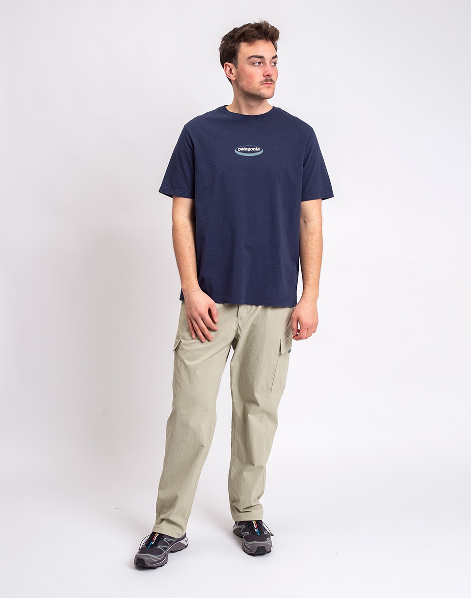 Patagonia M's '95 Oval Logo T-Shirt New Navy: Kaleido S