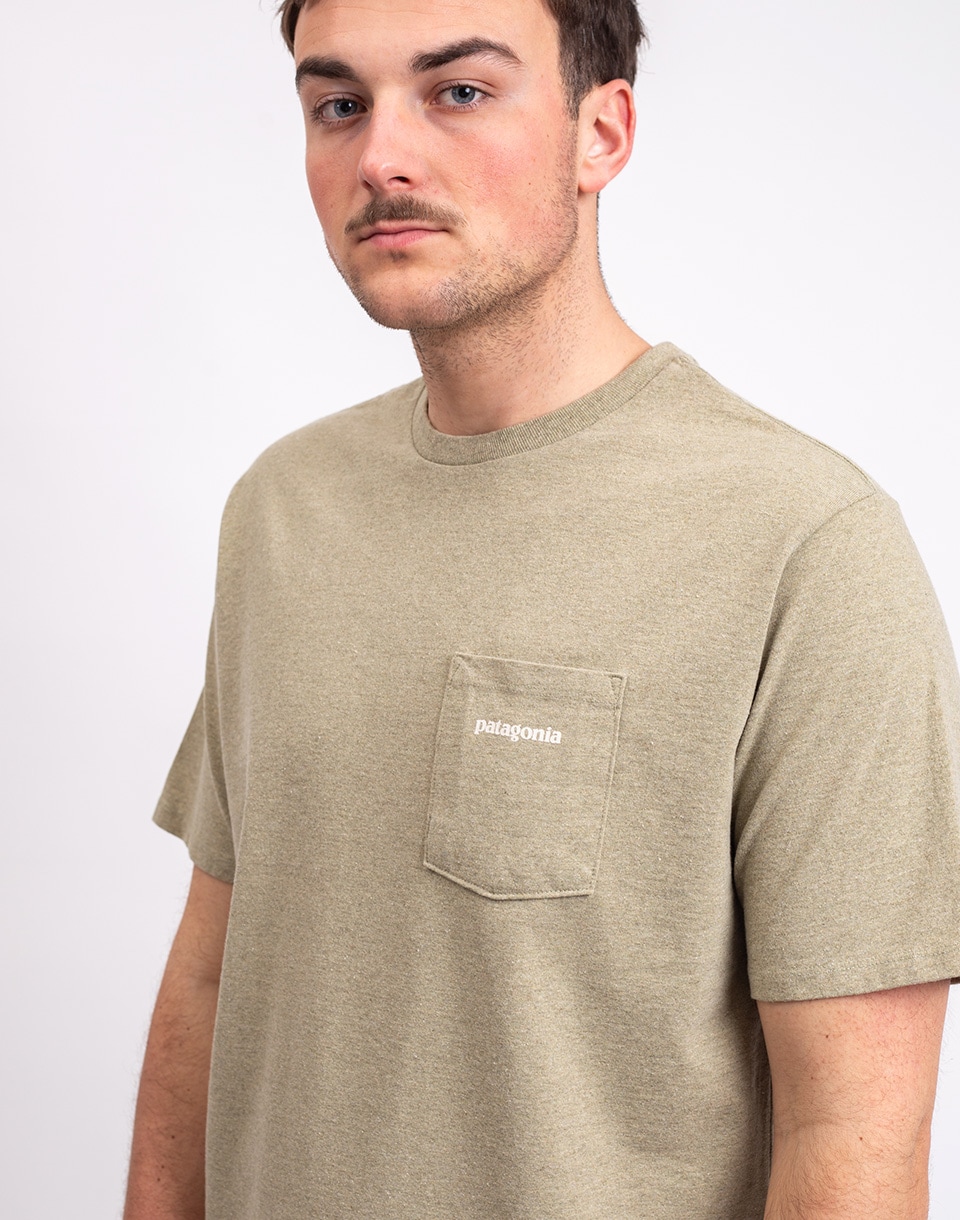 Patagonia M's Boardshort Logo Pocket Responsibili-Tee® Gumtree Green S