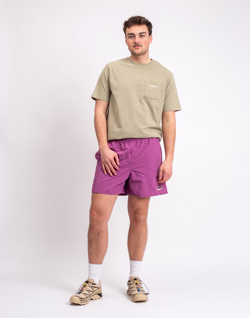 Patagonia M's Baggies Shorts - 5" '95 Oval Logo: Faded Magenta S