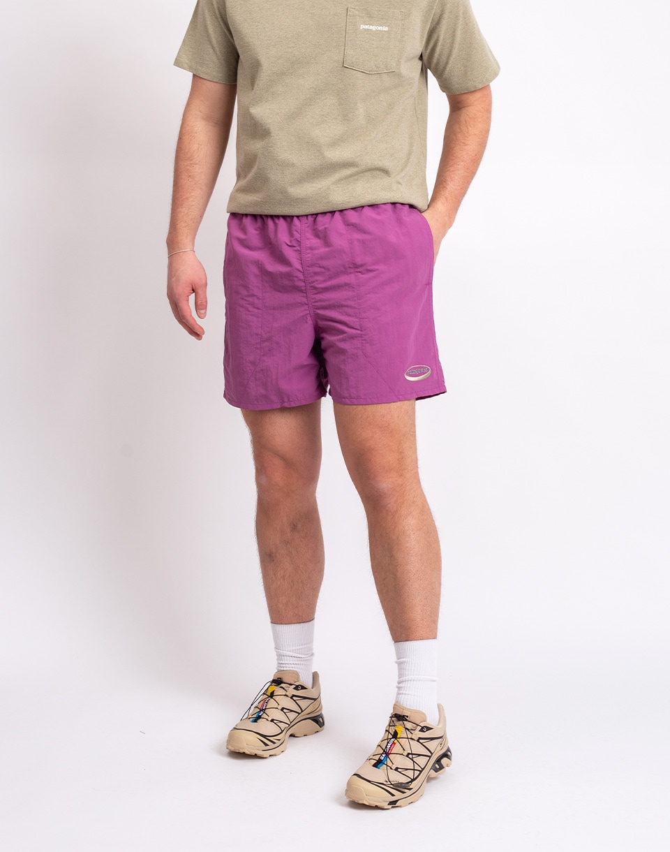 Patagonia M's Baggies Shorts - 5" '95 Oval Logo: Faded Magenta S