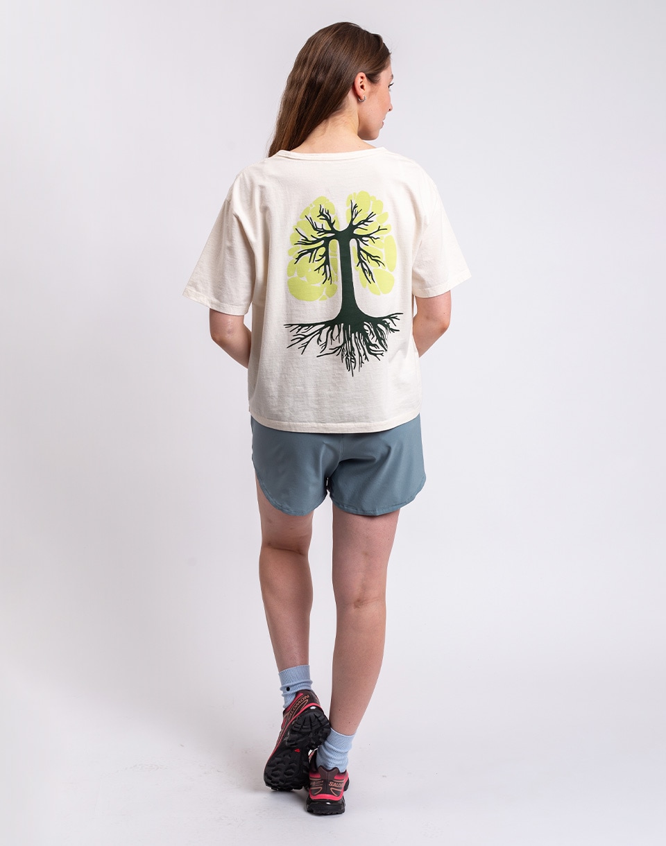 Patagonia W's Run Like Roots Easy Cut T-Shirt Undyed Natural S