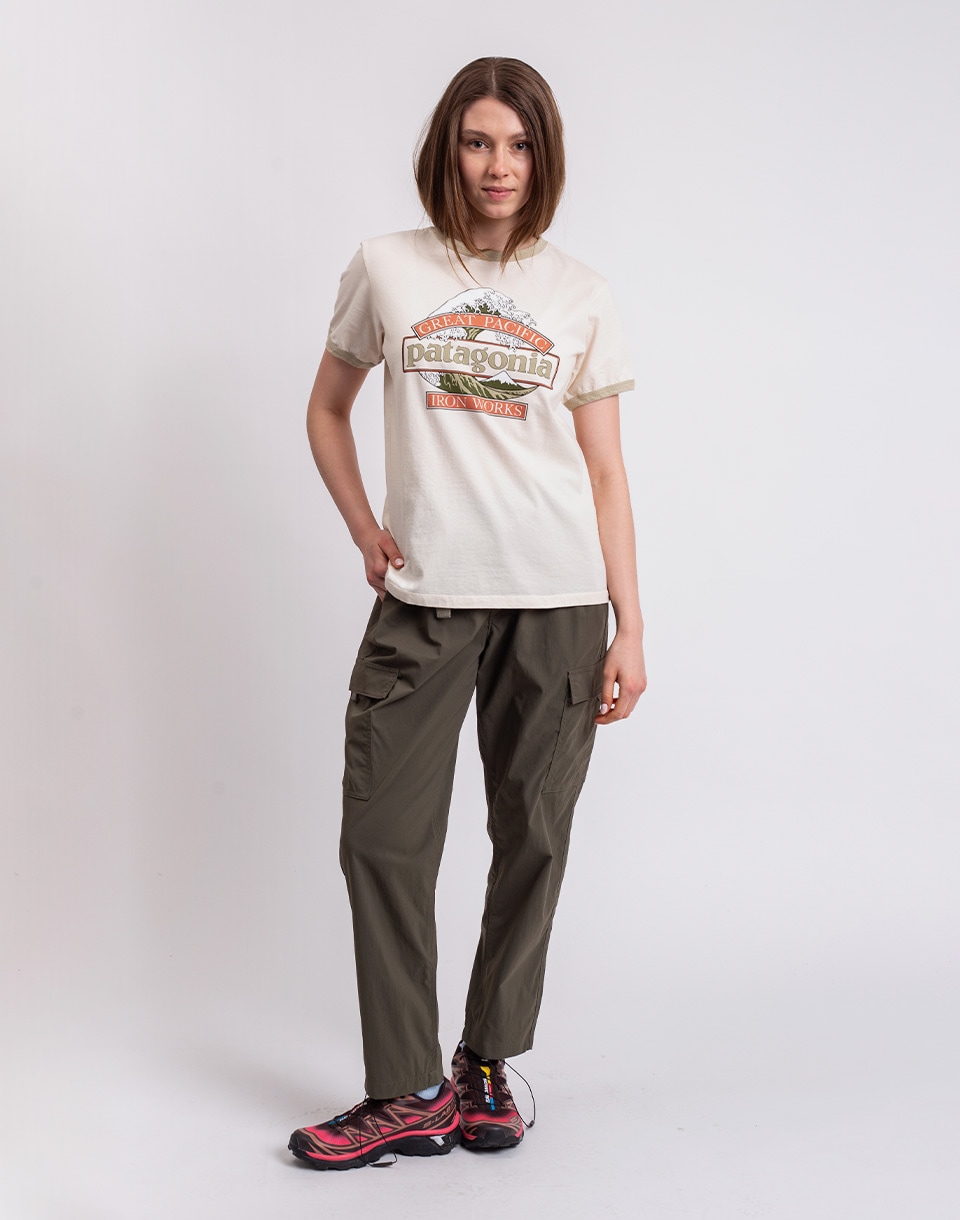Patagonia W's Great Waves Ringer Tee Undyed Natural M