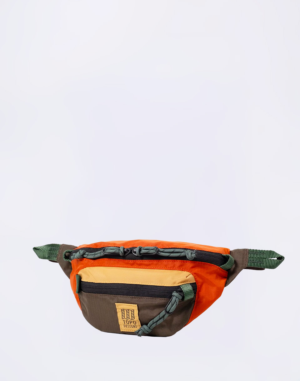Topo Designs Mountain Waist Pack Woodland/Terracotta