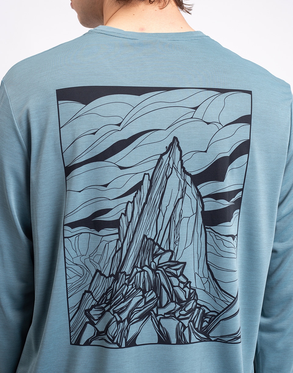 Patagonia M's L/S Capilene® Cool Daily Shirt - Cloud Crag Blue Sage - Light Blue Sage X-Dye M