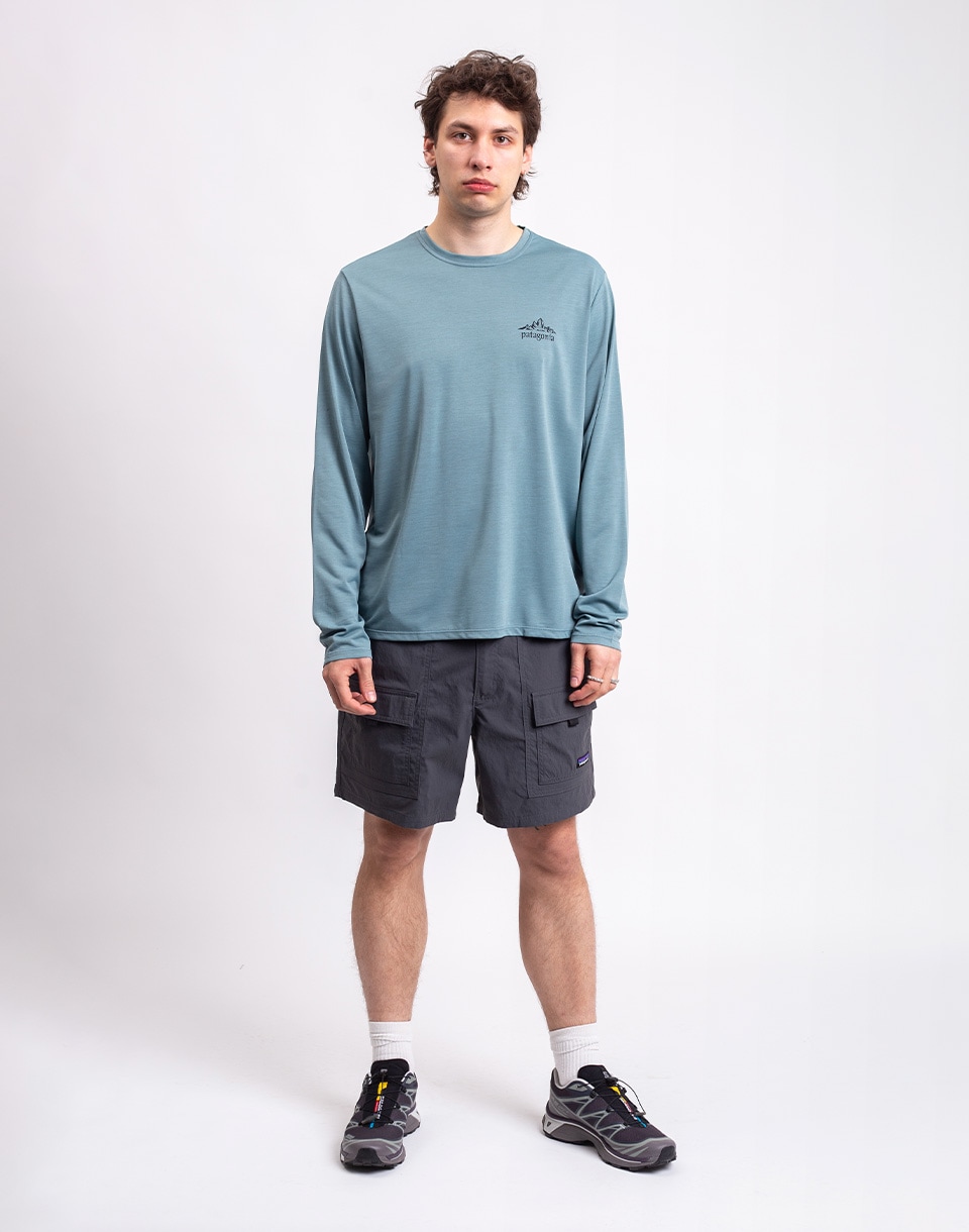 Patagonia M's L/S Capilene® Cool Daily Shirt - Cloud Crag Blue Sage - Light Blue Sage X-Dye M