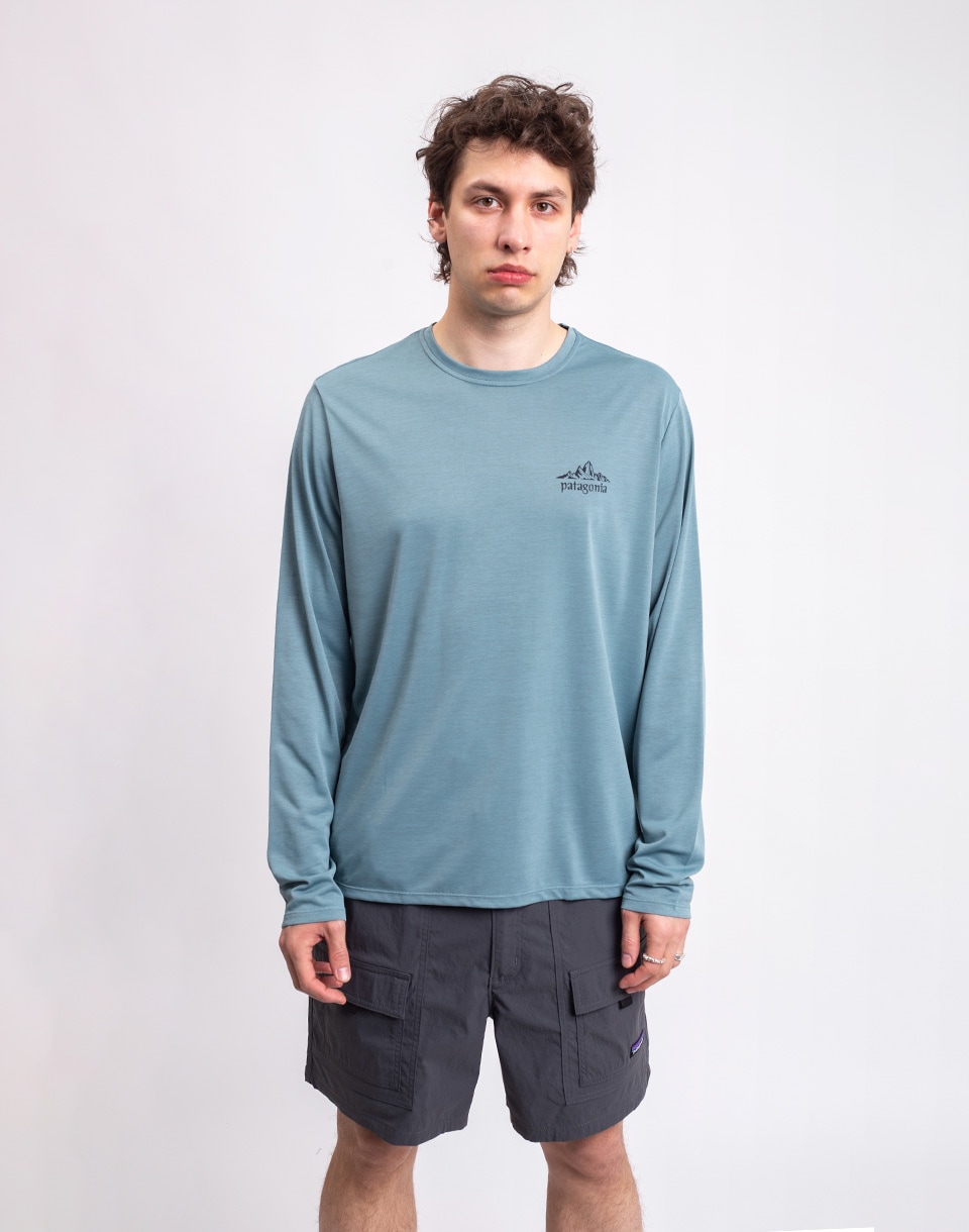Patagonia M's L/S Capilene® Cool Daily Shirt - Cloud Crag Blue Sage - Light Blue Sage X-Dye M