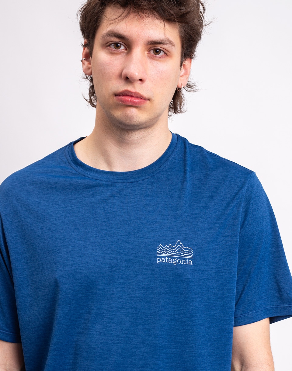 Patagonia M's Capilene® Cool Daily Shirt - Strataspire Clement Blue - Light Clement Blue X-Dye M