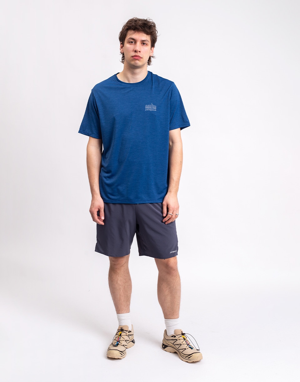 Patagonia M's Capilene® Cool Daily Shirt - Strataspire Clement Blue - Light Clement Blue X-Dye M